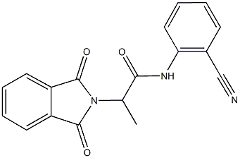 N-(2-cyanophenyl)-2-(1,3-dioxo-1,3-dihydro-2H-isoindol-2-yl)propanamide Structure