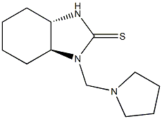 1-(1-pyrrolidinylmethyl)octahydro-2H-benzimidazole-2-thione Structure