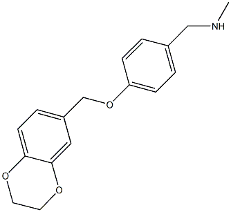 N-[4-(2,3-dihydro-1,4-benzodioxin-6-ylmethoxy)benzyl]-N-methylamine Structure