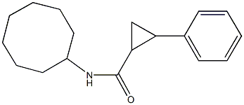 N-cyclooctyl-2-phenylcyclopropanecarboxamide 구조식 이미지