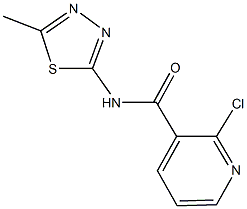 2-chloro-N-(5-methyl-1,3,4-thiadiazol-2-yl)nicotinamide Structure