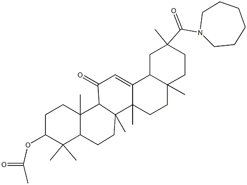 29-(1-azepanyl)-11,29-dioxoolean-12-en-3-yl acetate Structure