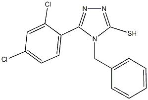 4-benzyl-5-(2,4-dichlorophenyl)-2,4-dihydro-3H-1,2,4-triazole-3-thione Structure