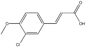 3-(3-chloro-4-methoxyphenyl)acrylic acid 구조식 이미지