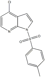 4-chloro-1-[(4-methylphenyl)sulfonyl]-1H-pyrrolo[2,3-b]pyridine Structure