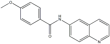 4-methoxy-N-(6-quinolinyl)benzamide Structure