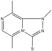 1,5,8-trimethyl-1H-[1,2,4]triazolo[4,3-a]pyrazin-4-ium-3-thiolate Structure