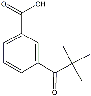 3-(2,2-dimethylpropanoyl)benzoic acid 구조식 이미지