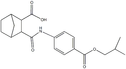 3-{[4-(isobutoxycarbonyl)anilino]carbonyl}bicyclo[2.2.1]heptane-2-carboxylic acid 구조식 이미지