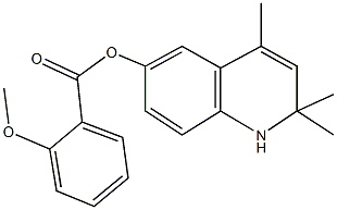 2,2,4-trimethyl-1,2-dihydro-6-quinolinyl 2-methoxybenzoate Structure