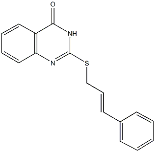 2-(cinnamylsulfanyl)-4(3H)-quinazolinone 구조식 이미지