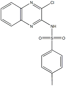 N-(3-chloro-2-quinoxalinyl)-4-methylbenzenesulfonamide 구조식 이미지