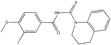 N-(3,4-dihydroquinolin-1(2H)-ylcarbothioyl)-3-iodo-4-methoxybenzamide Structure