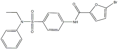 5-bromo-N-{4-[(ethylanilino)sulfonyl]phenyl}-2-furamide Structure