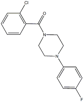 1-(2-chlorobenzoyl)-4-(4-fluorophenyl)piperazine 구조식 이미지
