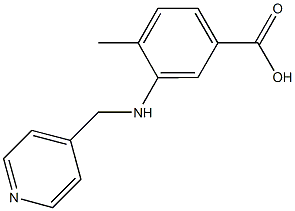 4-methyl-3-[(4-pyridinylmethyl)amino]benzoic acid 구조식 이미지