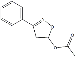 3-phenyl-4,5-dihydro-5-isoxazolyl acetate Structure