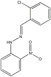 2-chlorobenzaldehyde {2-nitrophenyl}hydrazone Structure