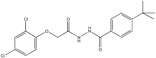 N'-(4-tert-butylbenzoyl)-2-(2,4-dichlorophenoxy)acetohydrazide Structure