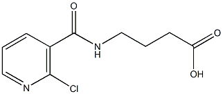 4-{[(2-chloro-3-pyridinyl)carbonyl]amino}butanoic acid Structure