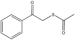 S-(2-oxo-2-phenylethyl) ethanethioate Structure