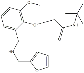 N-(tert-butyl)-2-(2-{[(2-furylmethyl)amino]methyl}-6-methoxyphenoxy)acetamide Structure