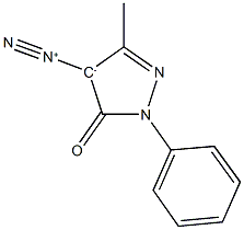 4-(1lambda~5~-diazynyl)-5-methyl-2-phenyl-2,4-dihydro-3H-pyrazol-3-one 구조식 이미지