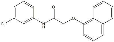 N-(3-chlorophenyl)-2-(1-naphthyloxy)acetamide 구조식 이미지