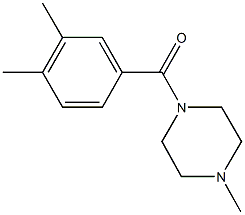 1-(3,4-dimethylbenzoyl)-4-methylpiperazine 구조식 이미지