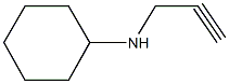 N-cyclohexyl-N-(2-propynyl)amine Structure