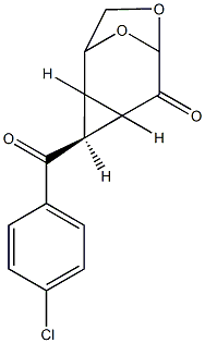 3-(4-chlorobenzoyl)-7,9-dioxatricyclo[4.2.1.0~2,4~]nonan-5-one Structure