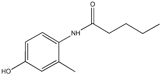 N-(4-hydroxy-2-methylphenyl)pentanamide 구조식 이미지