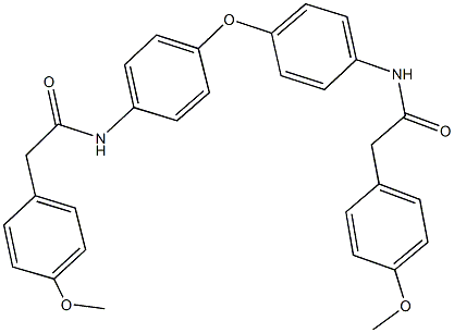 2-(4-methoxyphenyl)-N-[4-(4-{[(4-methoxyphenyl)acetyl]amino}phenoxy)phenyl]acetamide 구조식 이미지