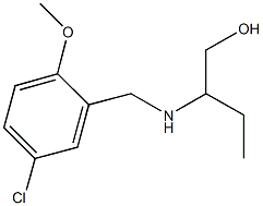 2-[(5-chloro-2-methoxybenzyl)amino]-1-butanol Structure