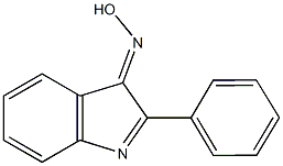 2-phenyl-3H-indol-3-one oxime 구조식 이미지