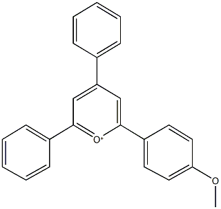 2-(4-methoxyphenyl)-4,6-diphenylpyrylium 구조식 이미지