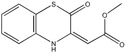 methyl (2-oxo-2H-1,4-benzothiazin-3(4H)-ylidene)acetate 구조식 이미지
