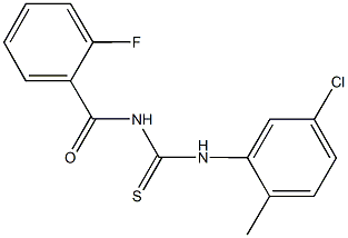 N-(5-chloro-2-methylphenyl)-N'-(2-fluorobenzoyl)thiourea Structure