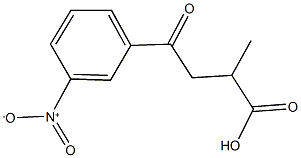 4-{3-nitrophenyl}-2-methyl-4-oxobutanoic acid 구조식 이미지