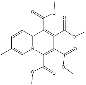 tetramethyl 7,9-dimethyl-9aH-quinolizine-1,2,3,4-tetracarboxylate 구조식 이미지