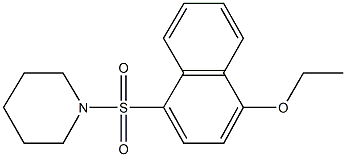 1-[(4-ethoxy-1-naphthyl)sulfonyl]piperidine 구조식 이미지