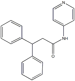 3,3-diphenyl-N-pyridin-4-ylpropanamide Structure
