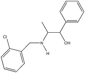 2-[(2-chlorobenzyl)amino]-1-phenyl-1-propanol 구조식 이미지