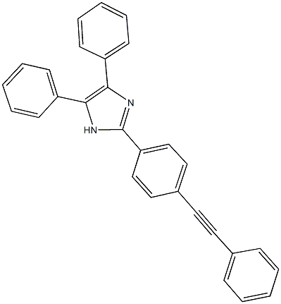 4,5-diphenyl-2-[4-(phenylethynyl)phenyl]-1H-imidazole 구조식 이미지