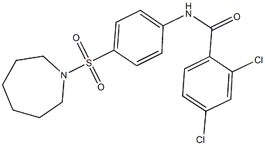 N-[4-(1-azepanylsulfonyl)phenyl]-2,4-dichlorobenzamide Structure