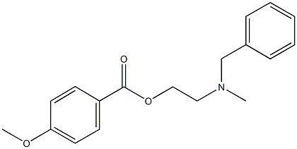 2-[benzyl(methyl)amino]ethyl 4-methoxybenzoate 구조식 이미지