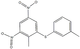 2-methyl-1-[(3-methylphenyl)sulfanyl]-3,5-dinitrobenzene 구조식 이미지