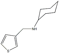 N-cyclohexyl-N-(3-thienylmethyl)amine 구조식 이미지
