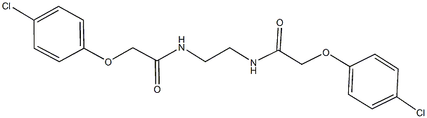 2-(4-chlorophenoxy)-N-(2-{[(4-chlorophenoxy)acetyl]amino}ethyl)acetamide Structure