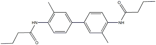 N-[4'-(butyrylamino)-3,3'-dimethyl[1,1'-biphenyl]-4-yl]butanamide Structure